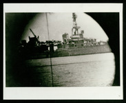 USS Houston (CA-30) through gunsight