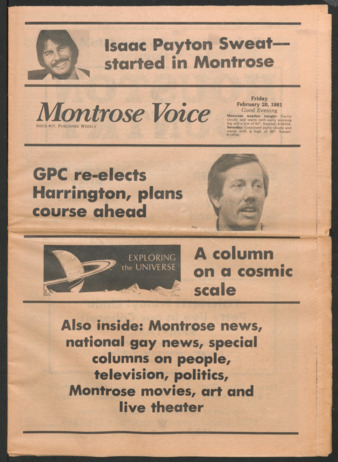 Montrose Voice, No. 17, February 20, 1981