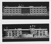 Architectural model of the Cullen College of Engineering Building