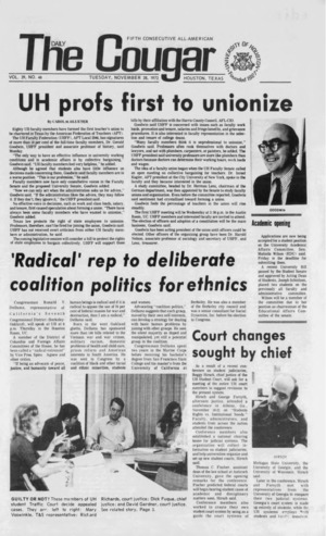 The Daily Cougar. Vol. 39, No. 46, November 28, 1972.