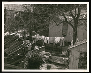 Laundry line view taken during filming of documentary about the foundation of the Chamizal National Memorial