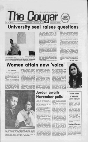 The Daily Cougar. Vol. 39, No. 30, October 26, 1972.