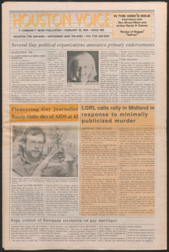 Houston Voice, No. 696, February 25, 1994