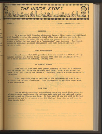 The Inside Story, No. 11, January 25, 1980