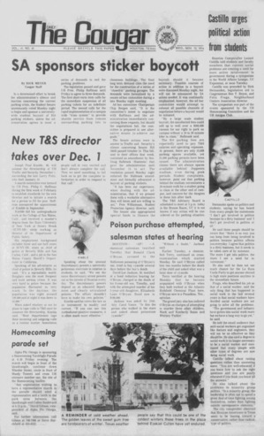 The Daily Cougar. Vol. 41, No. 42, November 13, 1974.