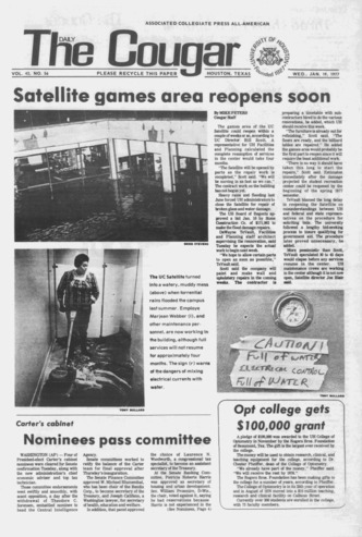 The Daily Cougar. Vol. [43], No. 56, January 19, 1977.