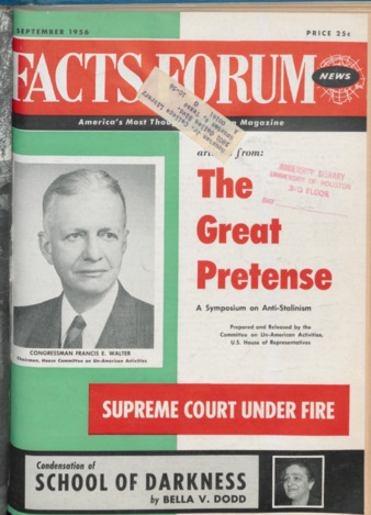 Facts Forum News, Vol. 5, No. 9, September 1956