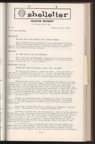 Shelletter, No. 123, June 24, 1963