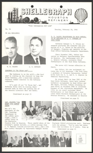 Shellegraph, No. 54, February 18, 1964 