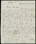 Letter from William Edgerton to Dorothy Edgerton, regarding taking bushwackers  as prisoners