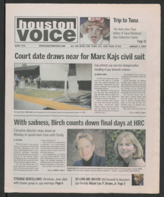 Houston Voice, No. 1210, January 2, 2004