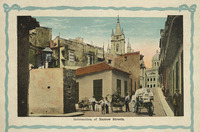 Intersection of narrow streets