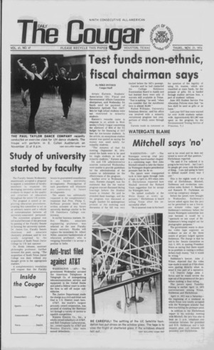 The Daily Cougar. Vol. 41, No. 47, November 21, 1974.