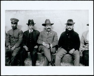 General Pablo González and other generals at a bathhouse after lunch