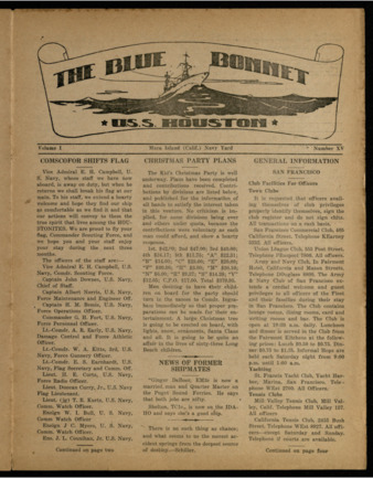 The Blue Bonnet, Vol. 1, No. 15, December 8, 1934