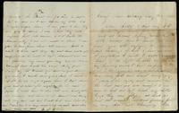 Letter from Martin L. Calk to Emma A. Calk, regarding a battle