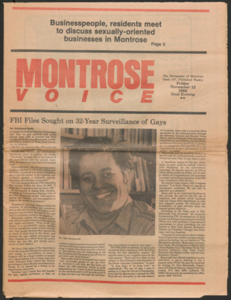 Montrose Voice, No. 107, November 12, 1982
