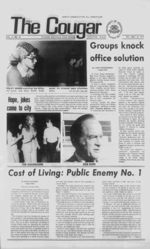 The Daily Cougar. Vol. 41, No. 48, November 22, 1974.