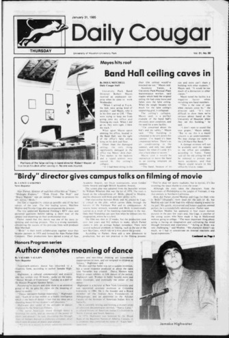 The Daily Cougar. Vol. 51, No. 66, January 31, 1985.