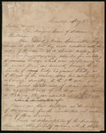 Letter from James G. Tracy to the Mayor and Board of Aldermen, 1879 May 2