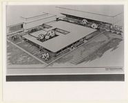Architectural drawing of the Foeke Athletic Building