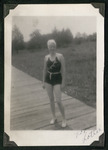 Lottie posing in bathing suit
