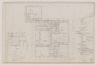 Job 66-18, 1904 Bellmeade, Sheet 4: Plot plan and Second floor plan