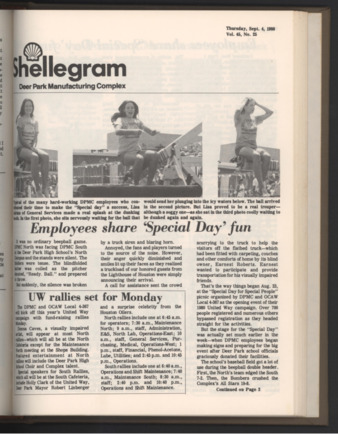 Shellegram, Vol. 45, No. 25, September 4, 1980