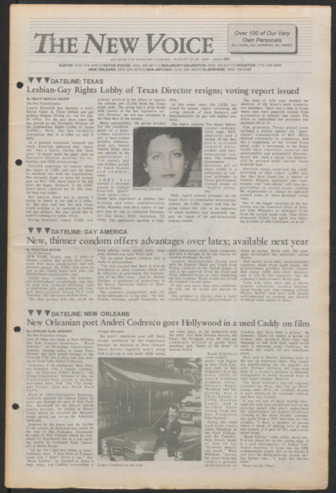 The New Voice, No. 669, August 20-26, 1993