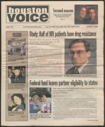 Houston Voice, No. 1106, January 4, 2002