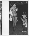 Performer with small boy