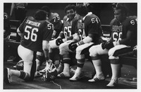 UH football players on the sideline