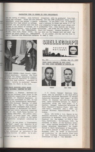Shellegraph, No. 337, May 23, 1969