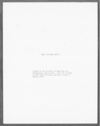 Nina J. Cullinan newspaper clippings and press release, 1971