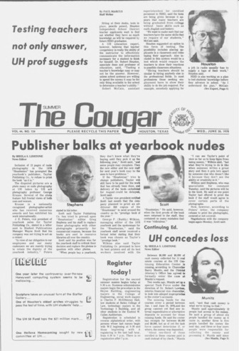 The Summer Cougar. Vol. 44, No. 124, June 28, 1978.