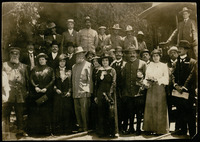 Jesús Carranza, Leonor Villegas de Magnón, Venustiano Carranza and Pablo González 