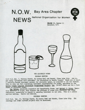 NOW News Bay Area Chapter, Vol. 2, No. 12, December 1974