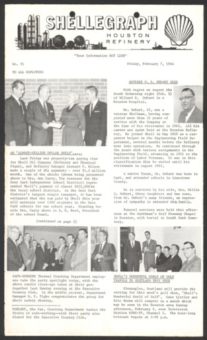 Shellegraph, No. 51, February 7, 1964 