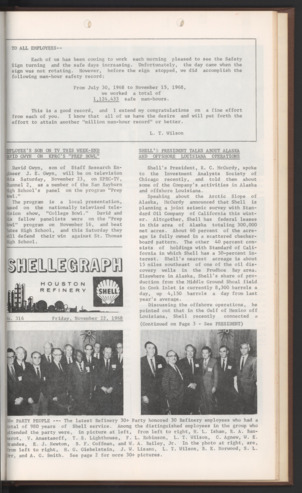 Shellegraph, No. 316, November 22, 1968