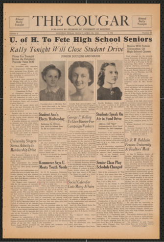 The Cougar, Vol. 4, No. 27, April 22, 1938