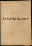 Le mobilier normand: (ensemble & détails), Inscription on title page