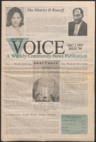 Houston Voice, No. 788, December 1, 1995
