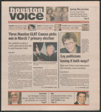 Houston Voice, March 10, 2006