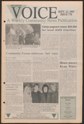 Houston Voice, No. 778, September 22, 1995