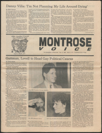 Montrose Voice, No. 173, February 17, 1984