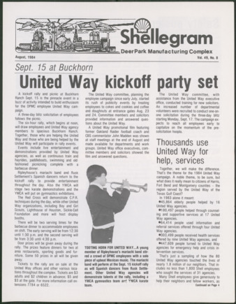 Shellegram, Vol. 49, No. 8, August 1984