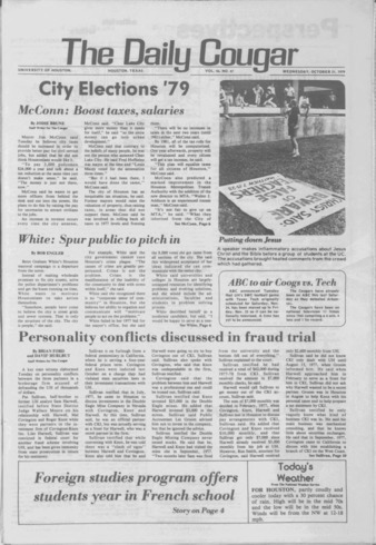 The Daily Cougar. Vol. 46, No. 47, October 31, 1979.