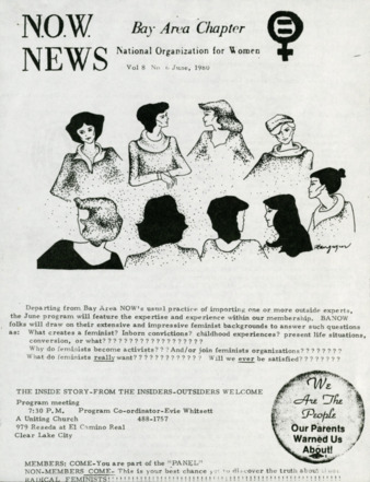 NOW News Bay Area Chapter, Vol. 8, No. 6, June 1980