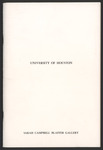 The Sarah Campbell Blaffer Gallery at the University of Houston, Dedicated March 13, 1973