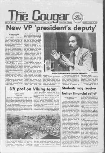 The Summer Cougar. Vol. 42, No. 118, July 22, 1976.